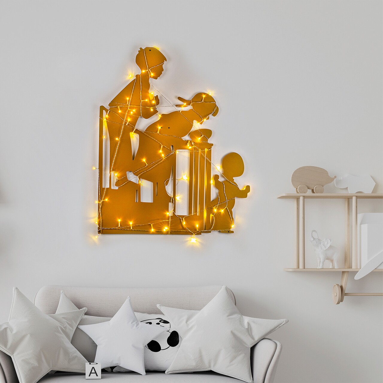 Decoratiune de luminoasa XMASGOLD-018, Tanelorn, 39x86 cm, metal, auriu - imagine 7